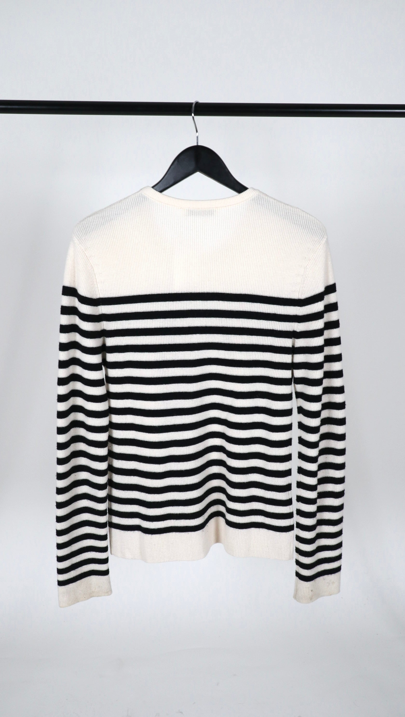 Vinyl Glove -Print striped Sweater
