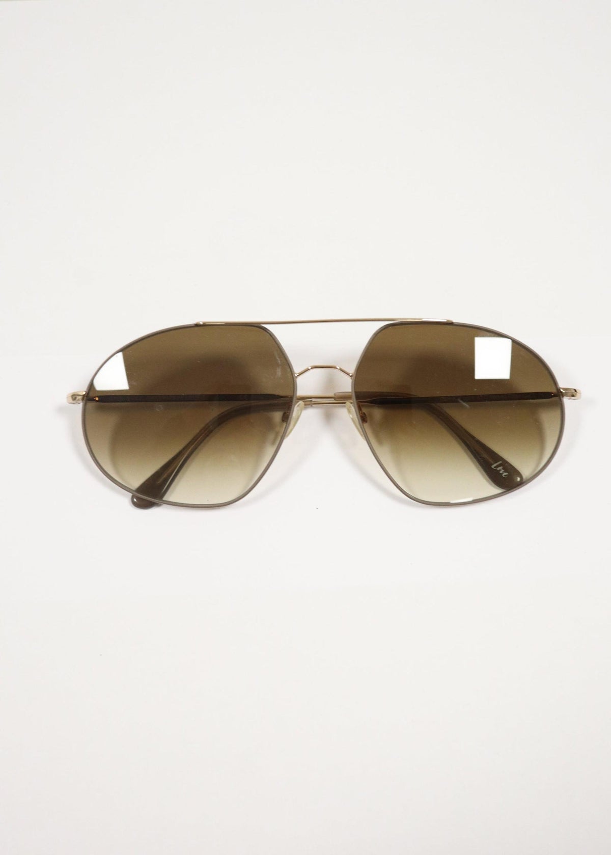 ANDY WOLF Sonnenbrille aus Metall mit braunen Gläsern