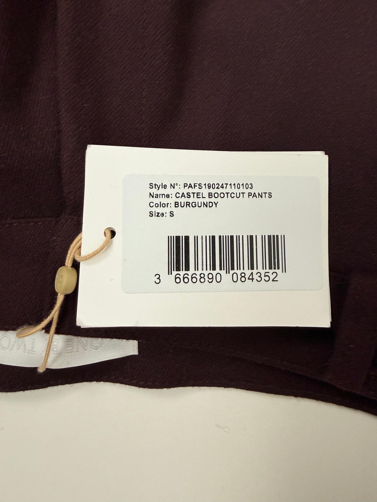 The Frankie Shop Bootcut Hose, weinrot, Gr. S Second Hand – Dear Berlin