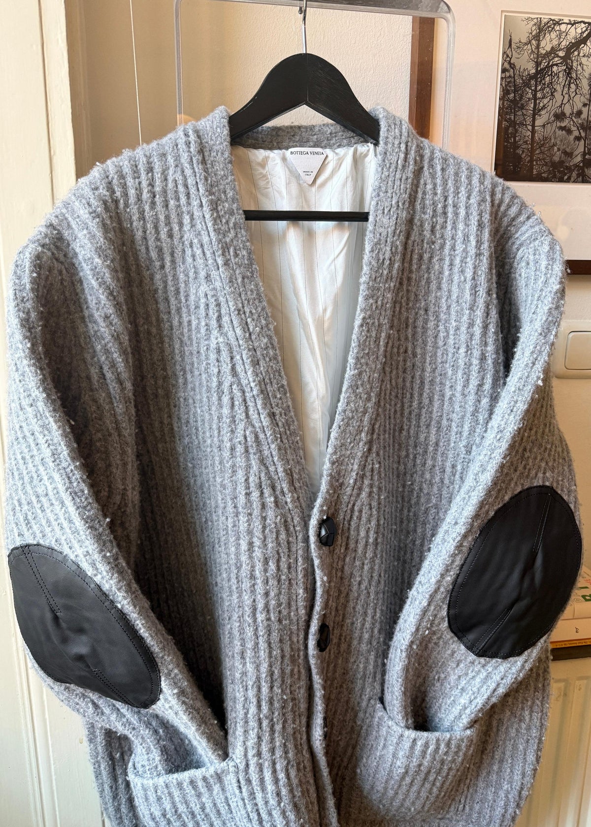 Bottega Veneta Elbow Patch Cardigan - M Second Hand – Dear Berlin