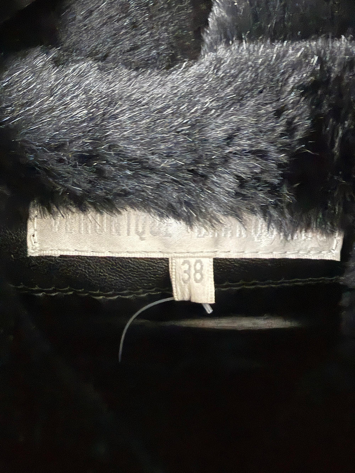 Veronique Branquinho Fur Top mit Strickeinsätzen Second Hand – Dear Berlin